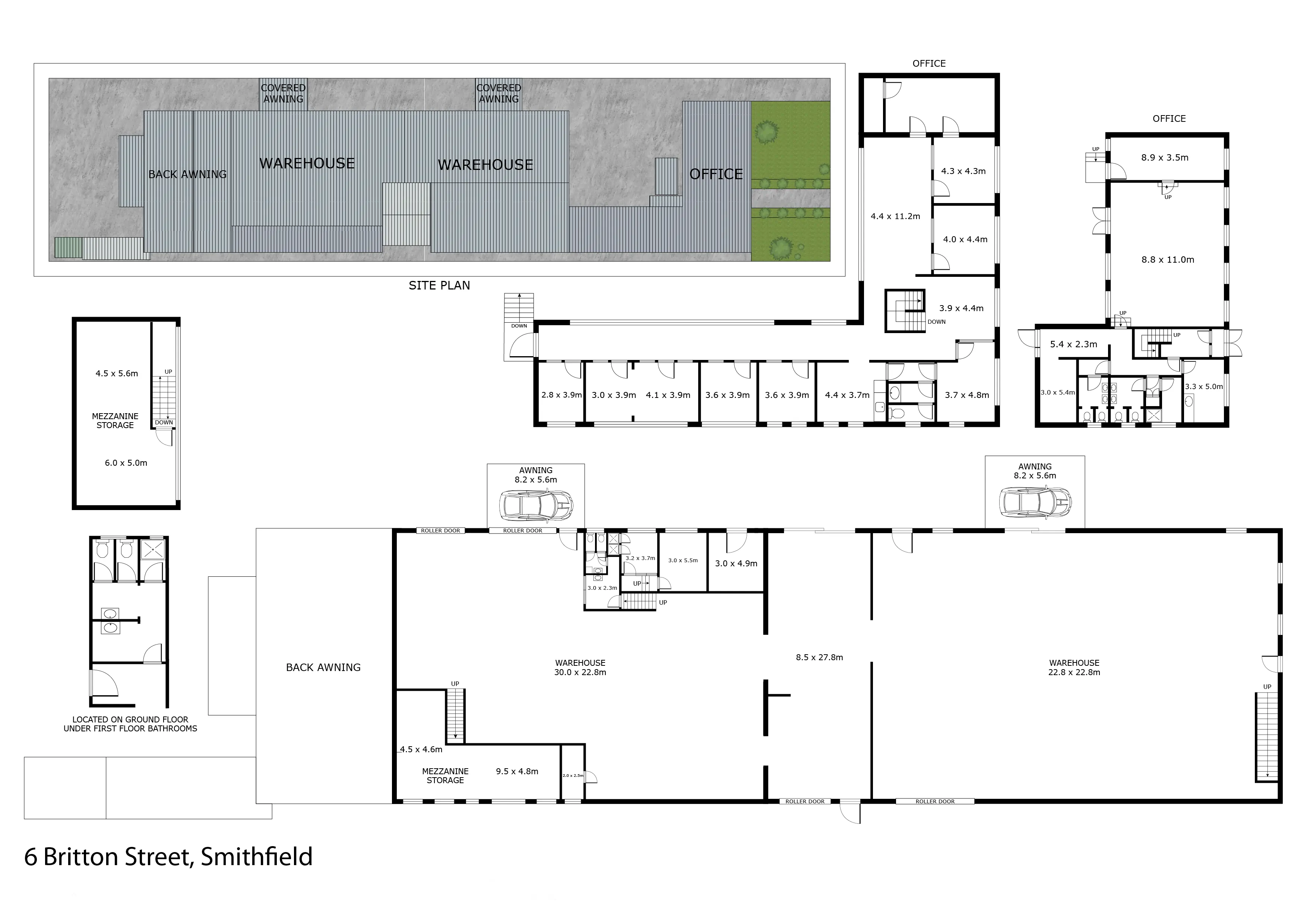Floor Plan with Site Plan — VizCraft UK real estate portfolio sample