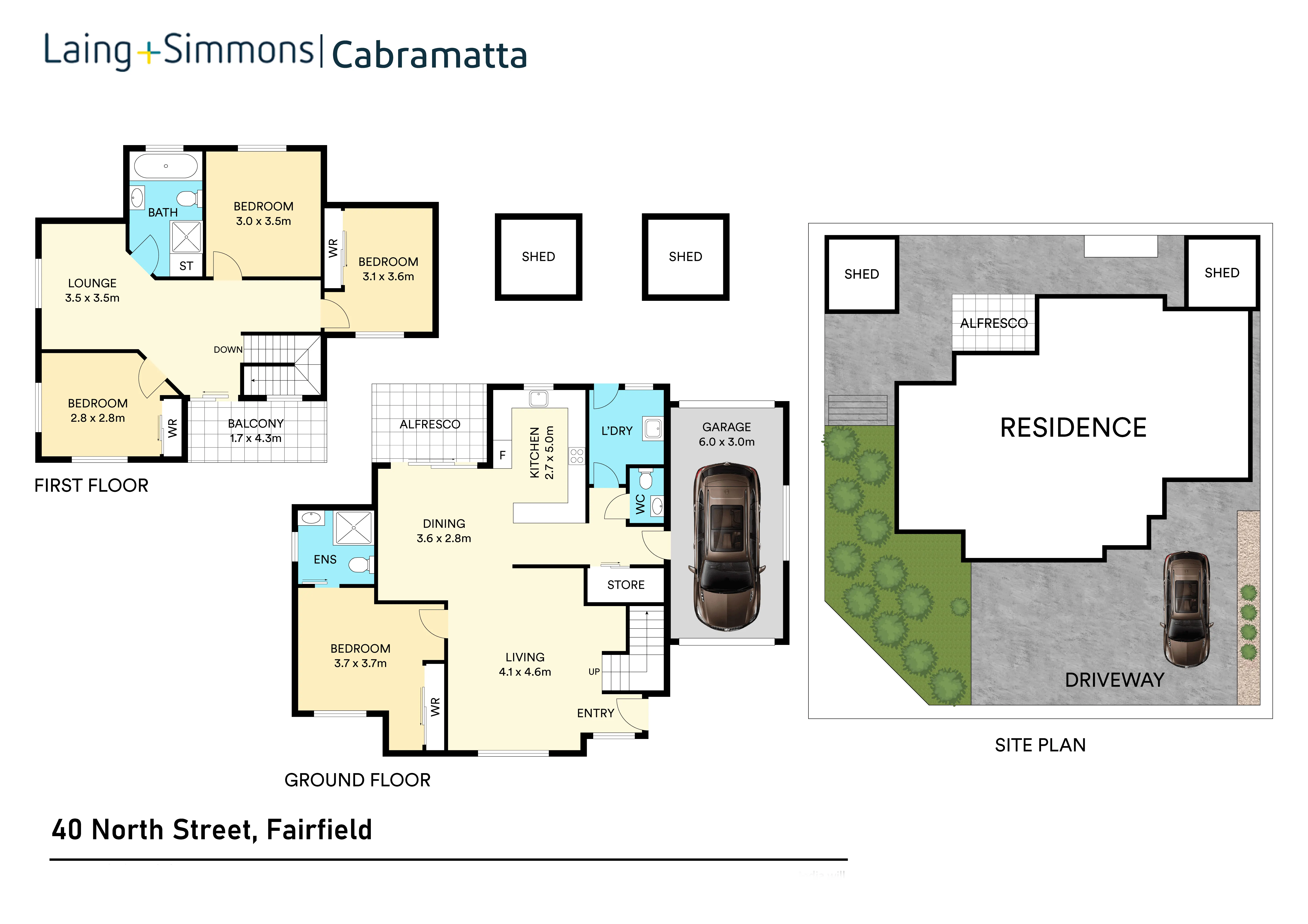 Floor Plan with Site Plan — VizCraft UK real estate portfolio sample