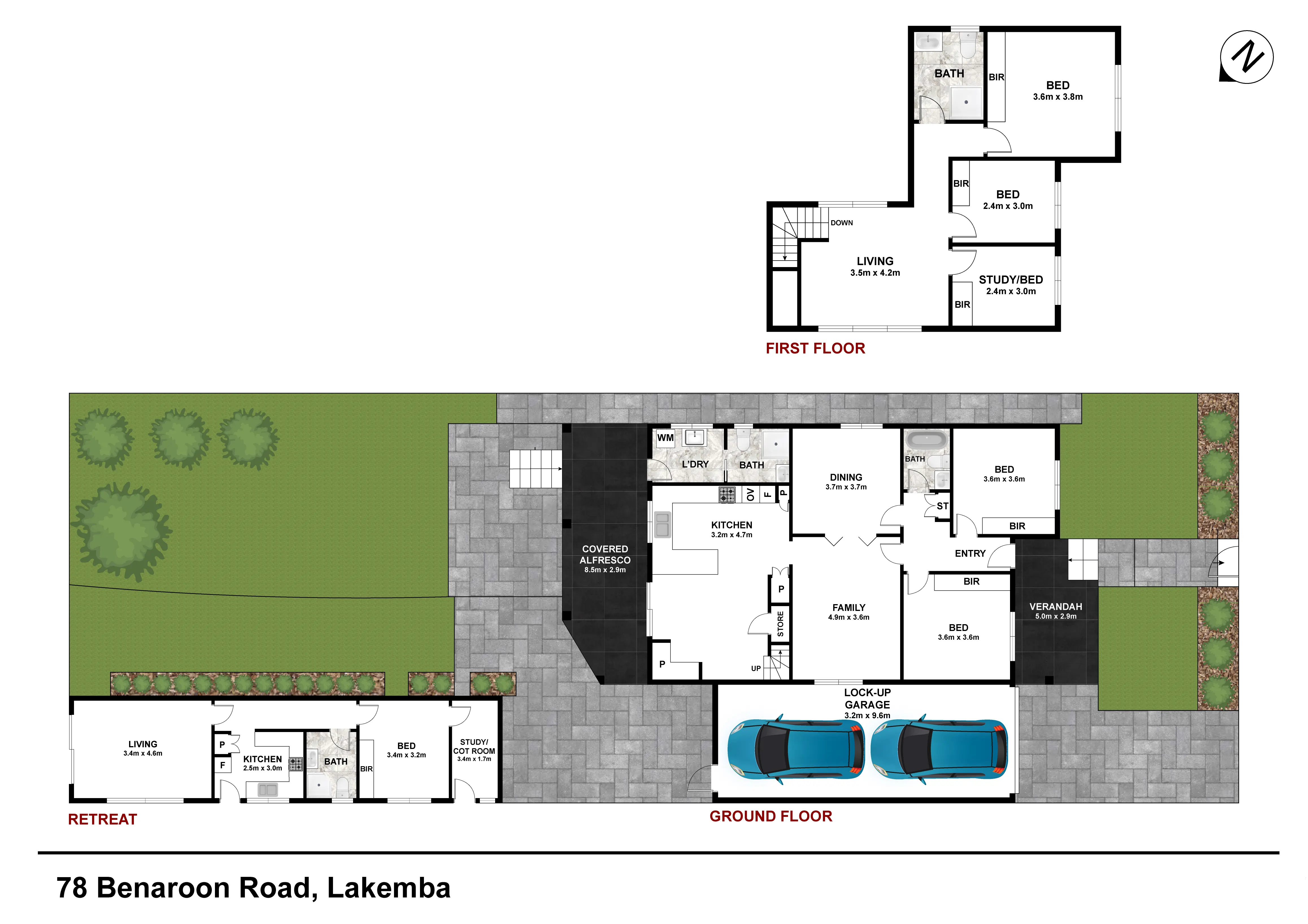 Floor Plan with Site Plan — VizCraft UK real estate portfolio sample